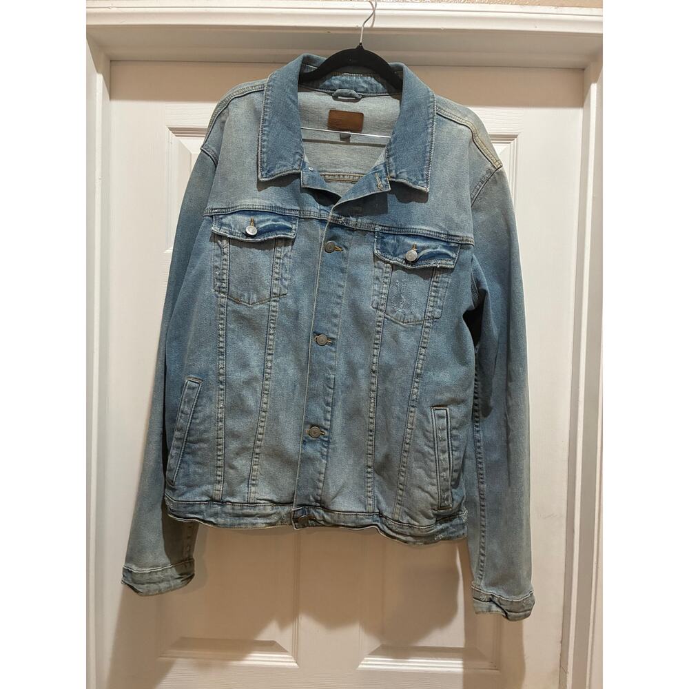 Asos Men's XL Blue Denim Jean Jacket Western